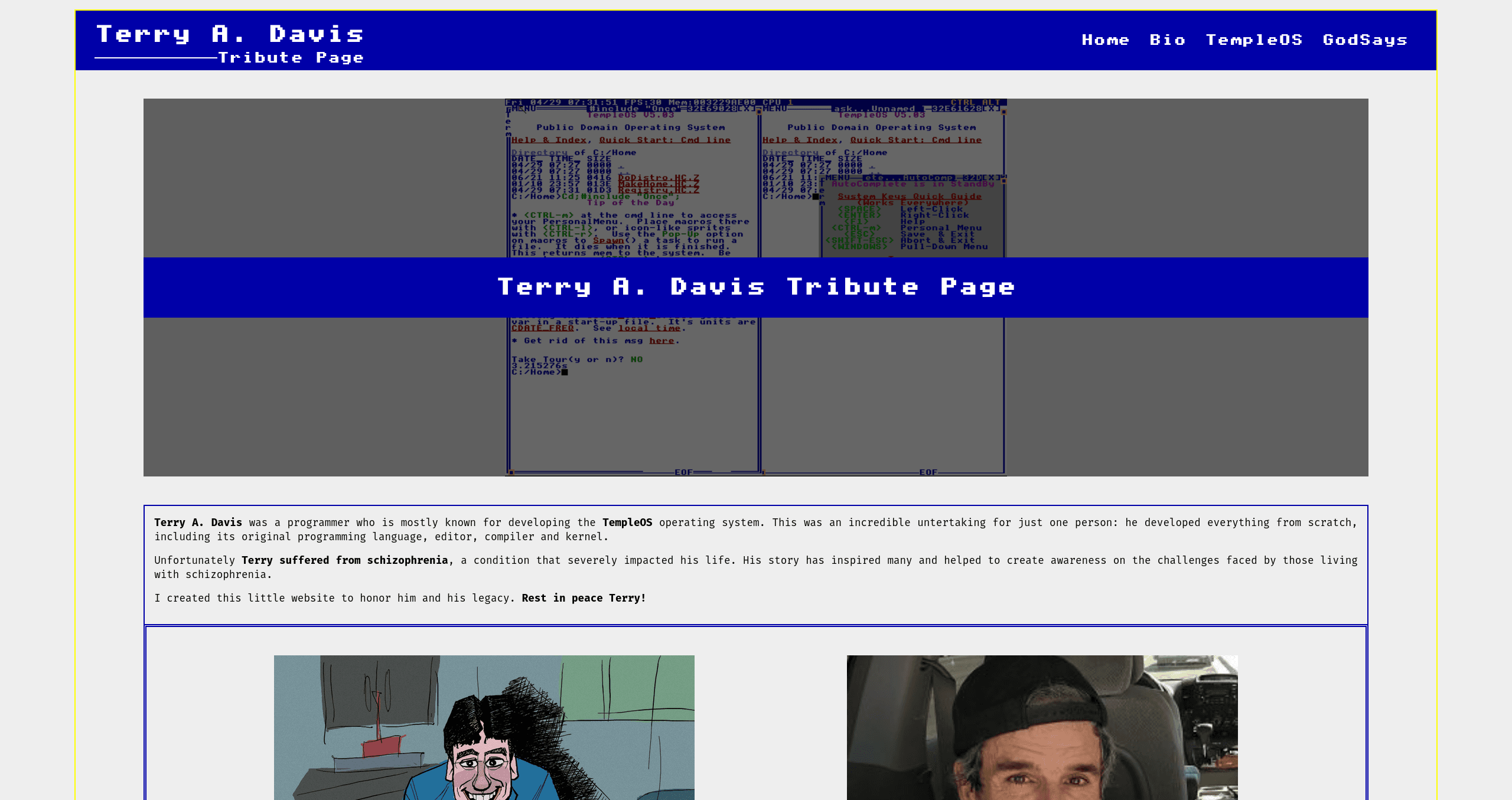 TerryADavis Web Screenshot